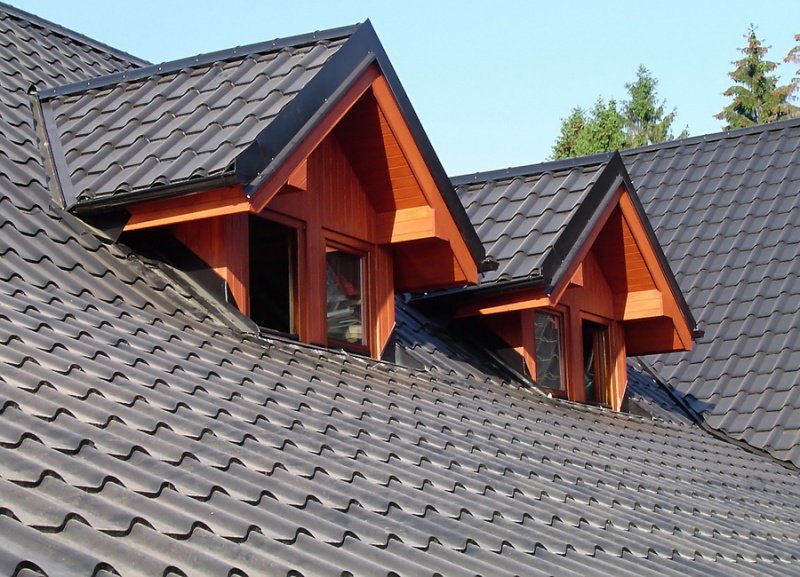 Tigla metalica in santier finalizat